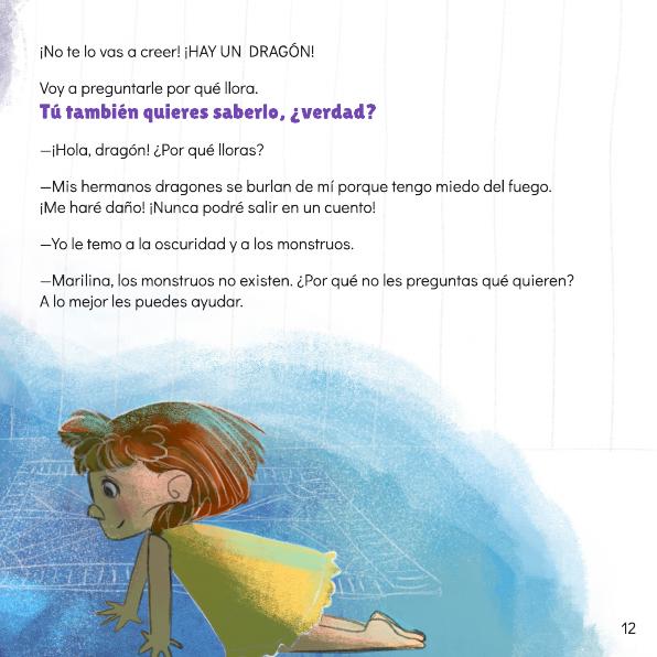 Fragmento ilustrado de Hay un dragón bajo mi cama